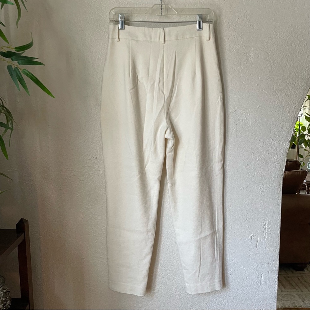 Pleated trousers high rise ankle crop - Picture 5 of 9